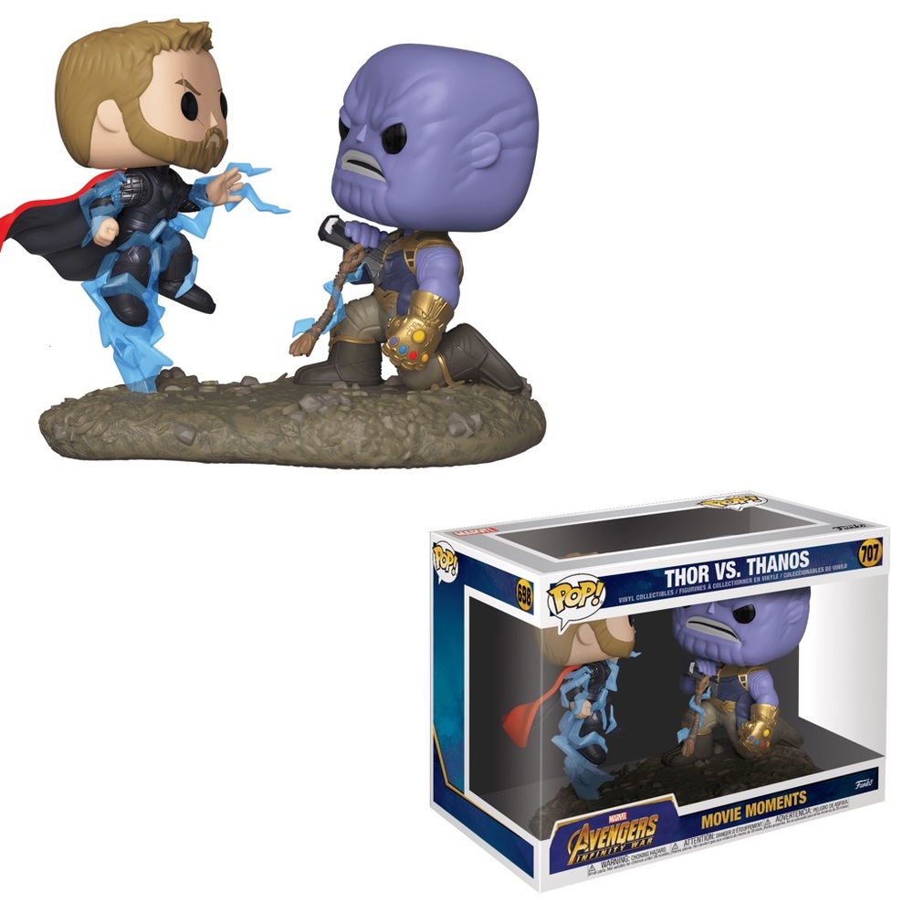 Funko POP! Moments Marvel Captain America vs Thanos #698 Hot Topic Excl  (FLS61)